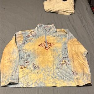 NILS 1/4 zip Patterned athletic layering top